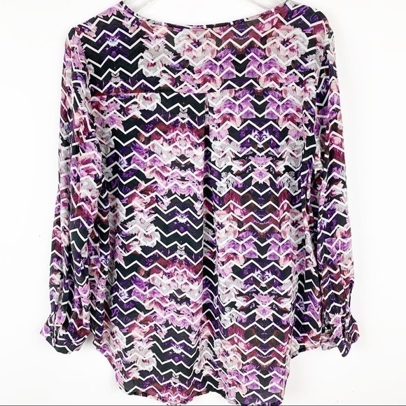 DORA Landa Silk Pullover Blouse Size Large - Picture 3 of 7